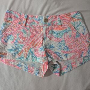Lilly Pulitzer Pink and Blue Women Shorts